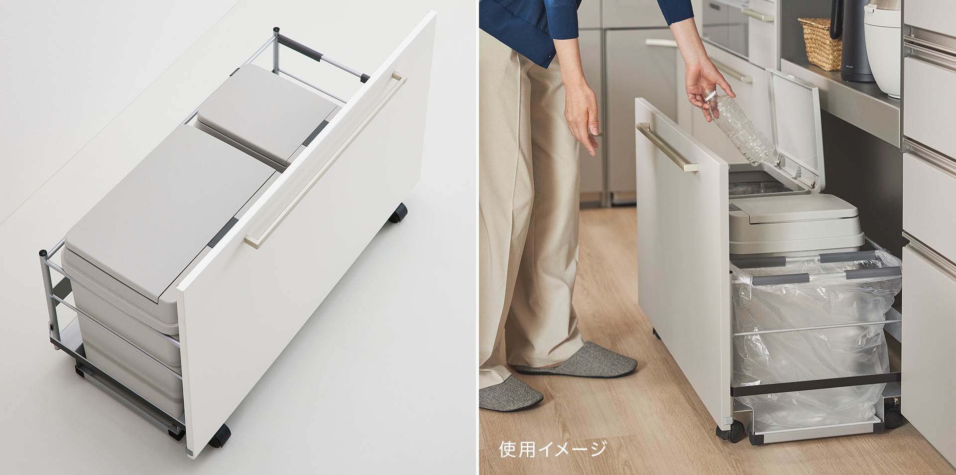 [ 画像 ] ダストボックスワゴン 900mmタイプ