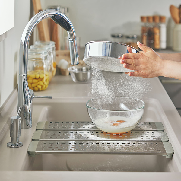 [ 画像 ] 汚れてもすぐに洗い流せるスムースワークシンク