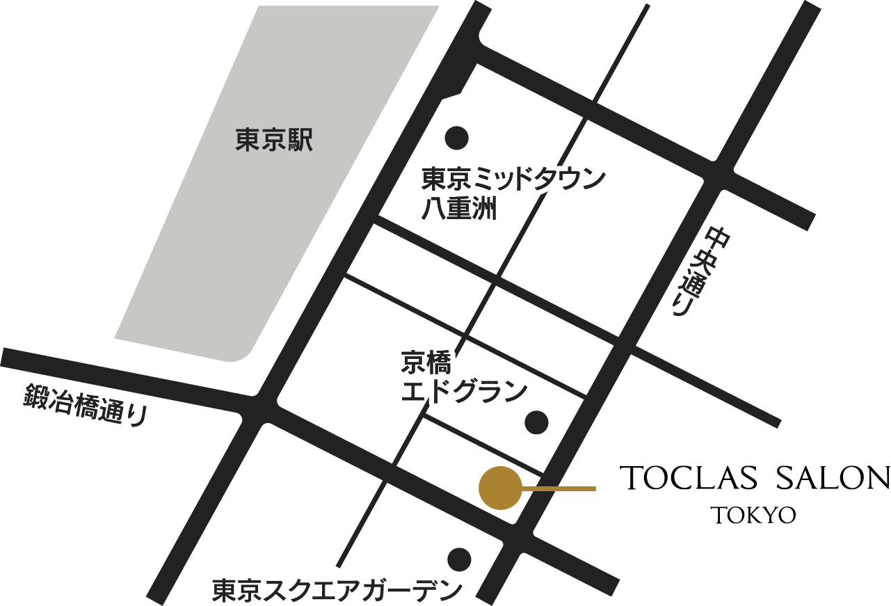 地図。東京メトロ京橋駅直結、第一生命京橋キノテラス4階