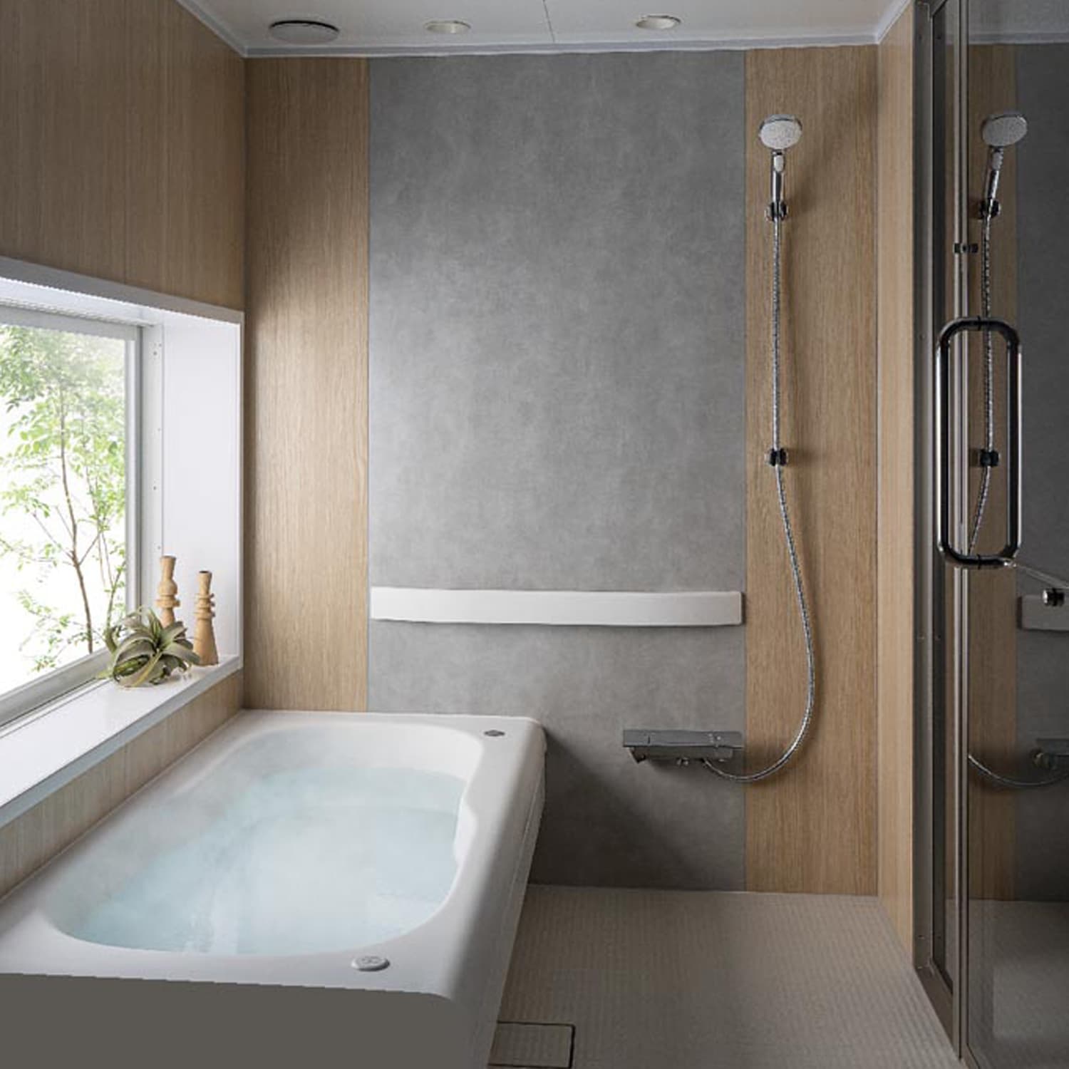 ナチュラルスタイルのバスルーム（お風呂）空間：トクラスのコーディネート例