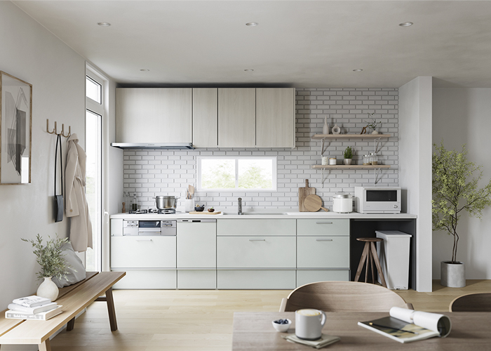 ノルディックスタイルのキッチン・リビング空間：トクラスのコーディネート例