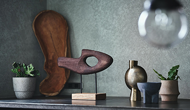 ラスティックスタイルのキッチン・リビング空間のインテリア小物：トクラスのコーディネート例