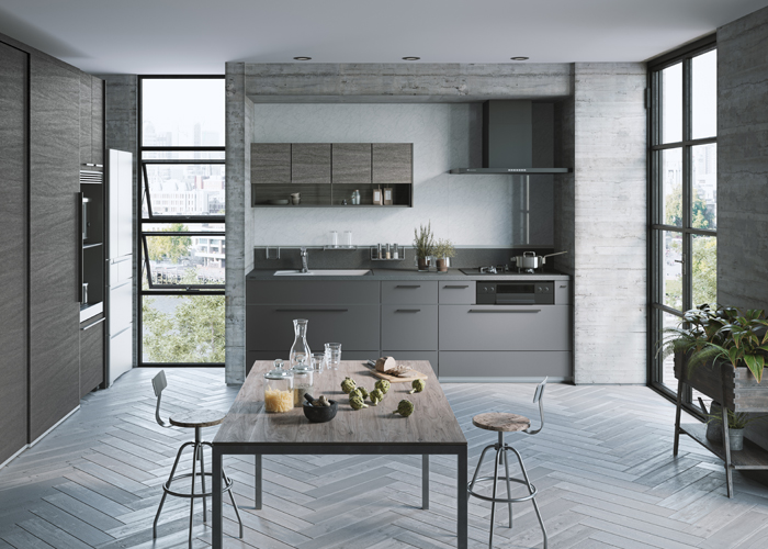 ラスティックスタイルの洗面空間：トクラスのコーディネート例