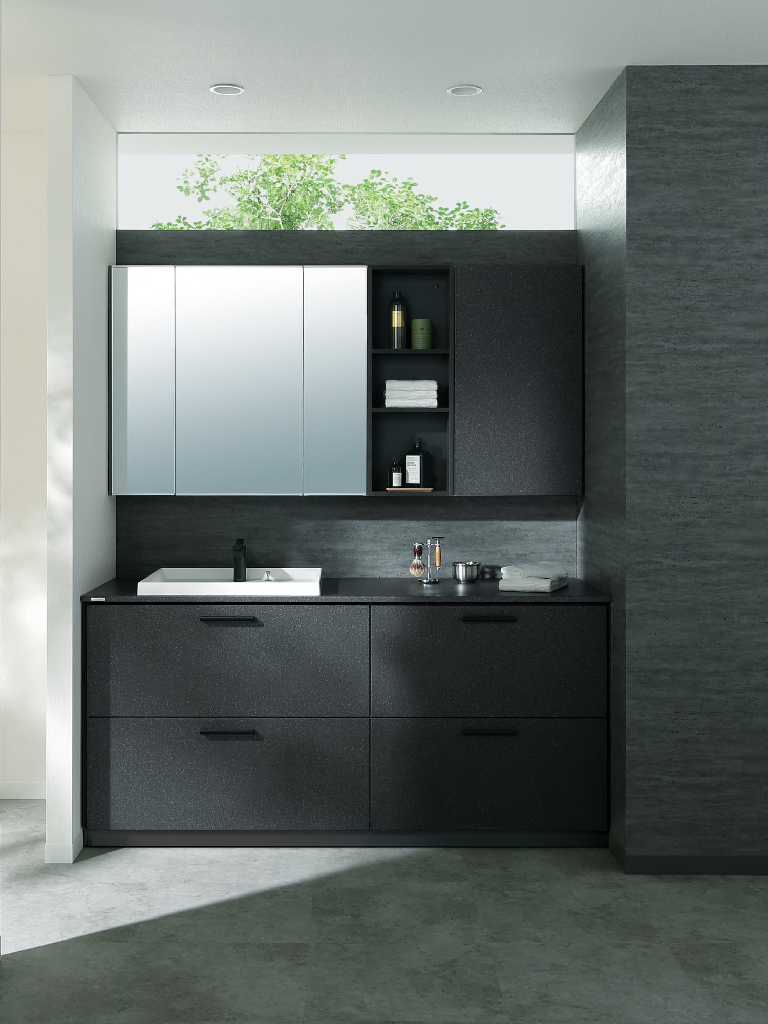 スタイリッシュスタイルの洗面空間：トクラスのコーディネート例